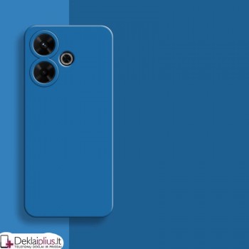 Liquid Air silikoninis mėlynas dėklas - su kameros apsauga (Xiaomi Redmi 13/Redmi Note 13R/Poco M6 4G)